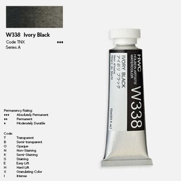 [HOLBEIN WW138] HOLBEIN Artist Watercolor 60ml Ivory Black