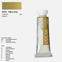 [HOLBEIN WW151] HOLBEIN Artist Watercolor 60ml Yellow Grey