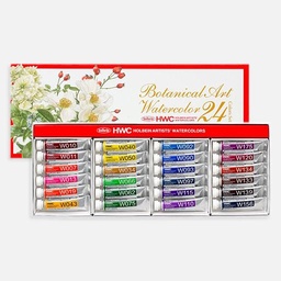 [HOLBEIN W455] HOLBEIN Artist Watercolor 5ml Botanical Set x 24
