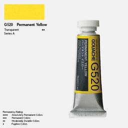[HOLBEIN G520] HOLBEIN Artist Gouache 15ml Permanent Yellow