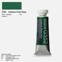 [HOLBEIN G552] HOLBEIN Artist Gouache 15ml Cadmium Green Deep