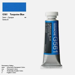 [HOLBEIN G561] HOLBEIN Artist Gouache 15ml Turquoise Blue