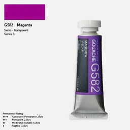 [HOLBEIN G582] HOLBEIN Artist Gouache 15ml Magenta