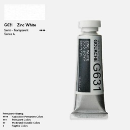 [HOLBEIN G631] HOLBEIN Artist Gouache 15ml Zinc White