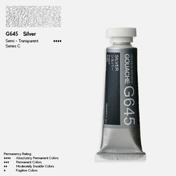 [HOLBEIN G645] HOLBEIN Artist Gouache 15ml Silver