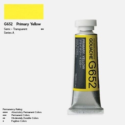 [HOLBEIN G652] HOLBEIN Artist Gouache 15ml Primary Yellow
