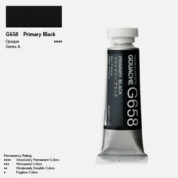 [HOLBEIN G658] HOLBEIN Artist Gouache 15ml Primary Black