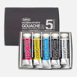 [HOLBEIN G741] HOLBEIN Artist Gouache 15ml Primary Set x 5