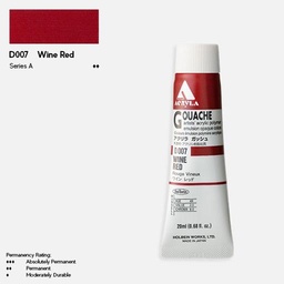[HOLBEIN D007] HOLBEIN Acrylic Gouache 20ml Wine Red