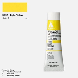 [HOLBEIN D032] HOLBEIN Acrylic Gouache 20ml Light Yellow