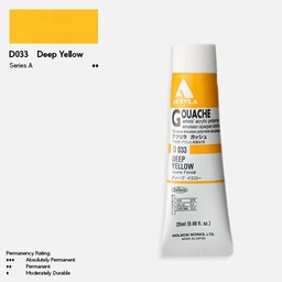 [HOLBEIN D033] HOLBEIN Acrylic Gouache 20ml Deep Yellow