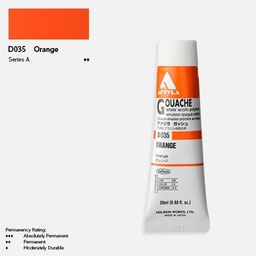 [HOLBEIN D035] HOLBEIN Acrylic Gouache 20ml Orange