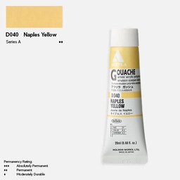 [HOLBEIN D040] HOLBEIN Acrylic Gouache 20ml Naples Yellow