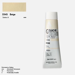[HOLBEIN D043] HOLBEIN Acrylic Gouache 20ml Beige