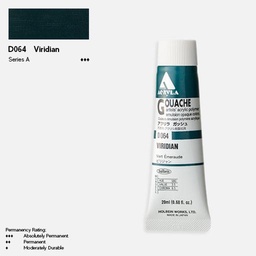 [HOLBEIN D064] HOLBEIN Acrylic Gouache 20ml Viridian