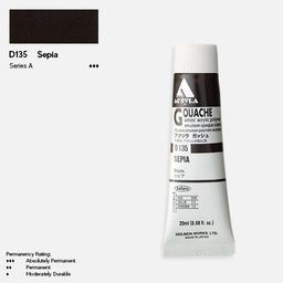 [HOLBEIN D135] HOLBEIN Acrylic Gouache 20ml Sepia