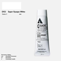 [HOLBEIN D153] HOLBEIN Acrylic Gouache 20ml Super Opaque White