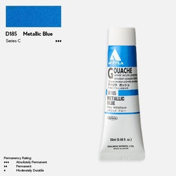 [HOLBEIN D185] HOLBEIN Acrylic Gouache 20ml Metallic Blue