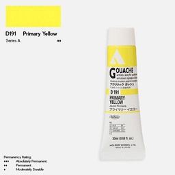 [HOLBEIN D191] HOLBEIN Acrylic Gouache 20ml Primary Yellow