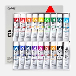 [HOLBEIN D414] HOLBEIN Acrylic Gouache 20ml Set x 18