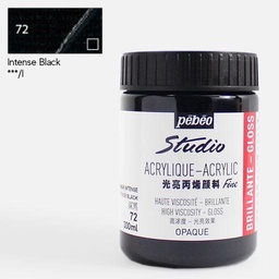 [PEBEO 839072] PEBEO Studio Gloss Acrylic 300ml Intense Black