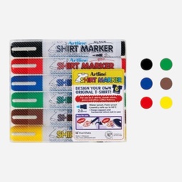 [ARTLINE EKT-2/6W1] ARTLINE Shirt Fabric Marker Set 1 x 6