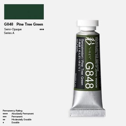 [HOLBEIN G848] HOLBEIN Irodori Gouache 15ml Senzaimidori (Pine Tree Green)