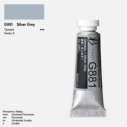 [HOLBEIN G881] HOLBEIN Irodori Gouache 15ml Ginnezu (Silver Grey)