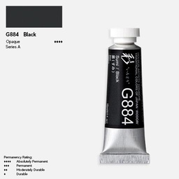 [HOLBEIN G884] HOLBEIN Irodori Gouache 15ml Sumi (Black)