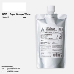 [HOLBEIN D313] HOLBEIN Acrylic Gouache 300ml Super Opaque White