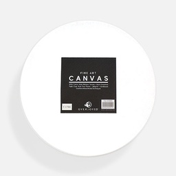 [OVJ A9006] OVJ Circle Cotton Canvas Board 280gsm 6” Bulk Pack x 10