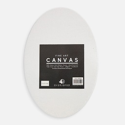 [OVJ A8006] OVJ Cotton Canvas Board 280gsm Oval 4” x 6” x 10
