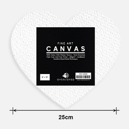 [OVJ A5010] OVJ Heart Cotton Canvas Board 280gsm 8" x 10”