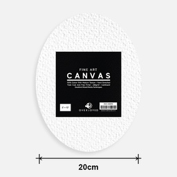 [OVJ A8010] OVJ Cotton Canvas Board 280gsm Oval 8” x 10”