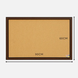 [MUNGYO SC-34] MUNGYO Wooden Frame Cork Board 60cm x 90cm