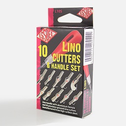 [ESSDEE L10S] ESSDEE Lino Cutters & Handle Set (10 Blades Included)