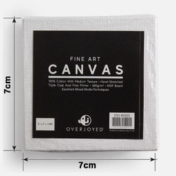 [OVJ A0303] OVJ Cotton Canvas Board 280gsm Square 3” x 3” x 10