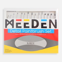 [MEEDEN 6975441360676] MEEDEN Detail Paint Brush Set x 15