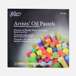 [MUNGYO MOP-24MF] MUNGYO Gallery Oil Pastel Metallic & Fluorescent Set x 24