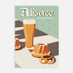 [CLAIREFONTAINE 436601] CLAIREFONTAINE France Alsace Lined Notebook 90gsm A5 x 48