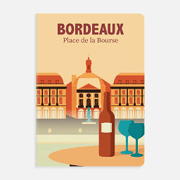 [CLAIREFONTAINE 436603] CLAIREFONTAINE France Bordeaux Lined Notebook 90gsm A5 x 48