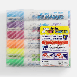 [ARTLINE EKT-2/6W2] ARTLINE Shirt Fabric Marker Set 2 x 6