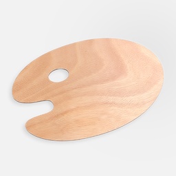[OVJ 8888888870581] OVJ Oil Painting Wooden Palette Oval 20cm x 30cm