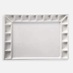 [MEEDEN 6975441367231] MEEDEN Rectangle Porcelain Palette 18-Well