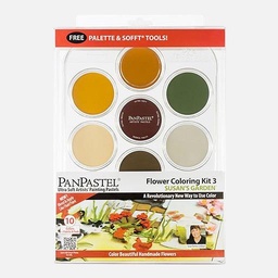 [PANPASTEL 8030117-0] PANPASTEL Artist Pastel Susan’s Garden Flower Coloring Set 3 x 10