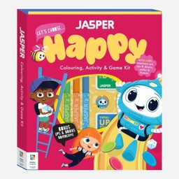 [HINKLER 9781865151663] HINKLER Jasper Let’s Choose Happy - Coloring, Activity & Game Kit