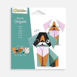 [AVENUE MANDARINE OR509] AVENUE MANDARINE My Little Origami Paper Dog 70gsm 12cm x 12cm x 20