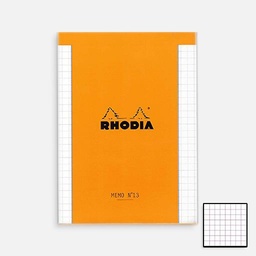 [RHODIA 194046] RHODIA Memo Pad 80gsm Grid A6 x 240