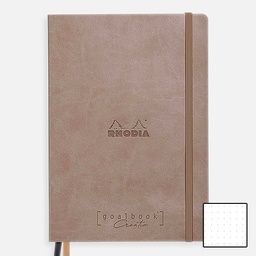 [RHODIA 194441] RHODIA Creation Black Paper Goal Book 120gsm Dot A5 x 80 Taupe