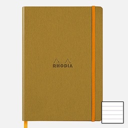 [RHODIA 117382] RHODIA Softcover Lined Notebook 90gsm A5 x 80 Gold
